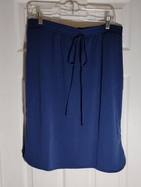 T-shirt Skirt Pull On Knit Navy Blue HEIMISH U.S.A.